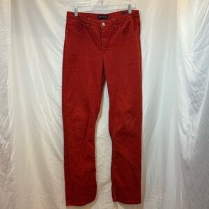 Lee Platinum Label Women’s Straight Leg Jeans in Deep Red